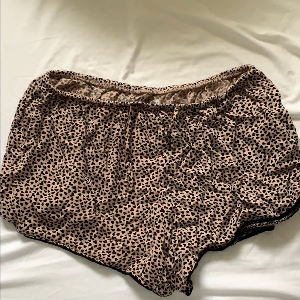 Gilly hicks hollister cheetah pajama shorts